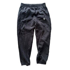 Anine Bing Sport Black Sweatpants Pull on Women's LG Lounge Athleisure Logo